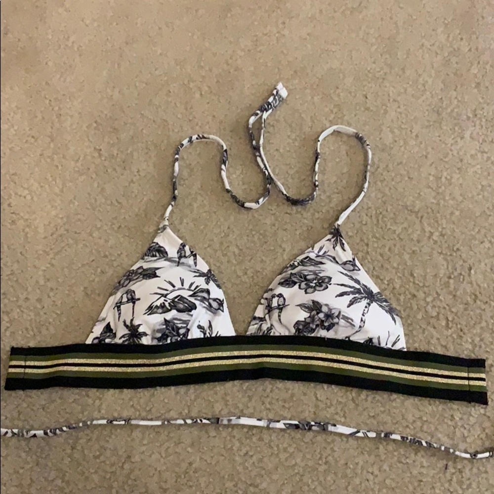 Target brand tropical bikini top size medium